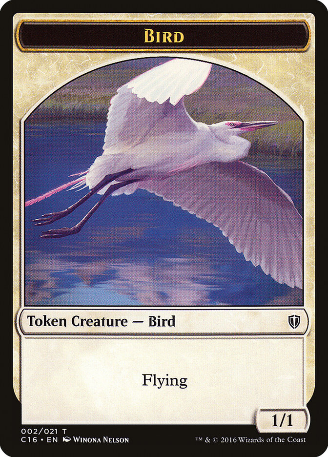 Myr // Bird (002) Double-Sided Token [Commander 2016 Tokens] | Jomio and Rueliete's Cards and Comics