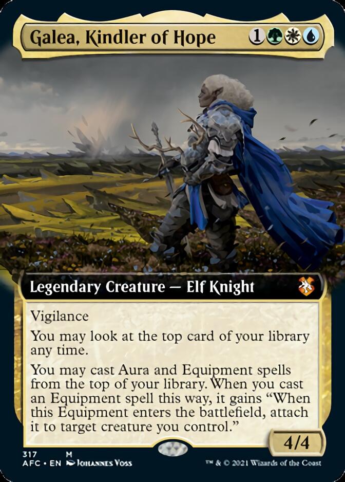 Galea, Kindler of Hope (Extended Art) [Dungeons & Dragons: Adventures in the Forgotten Realms Commander] | Jomio and Rueliete's Cards and Comics