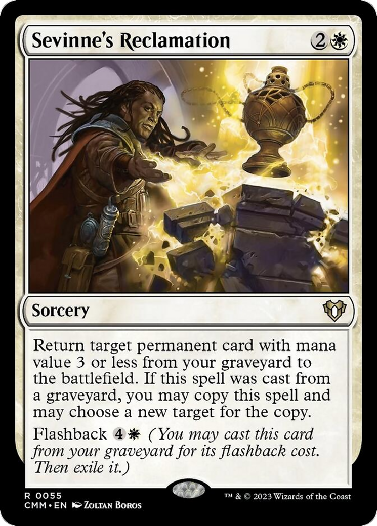 Sevinne's Reclamation [Commander Masters] | Jomio and Rueliete's Cards and Comics