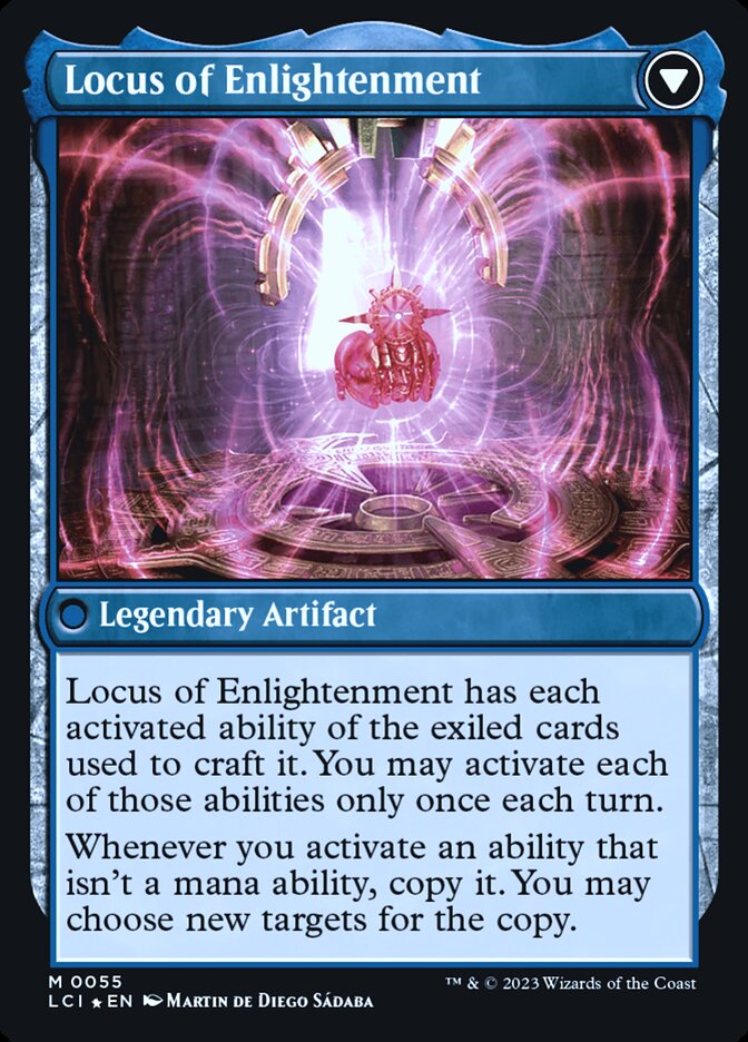 The Enigma Jewel // Locus of Enlightenment [The Lost Caverns of Ixalan Prerelease Cards] | Jomio and Rueliete's Cards and Comics