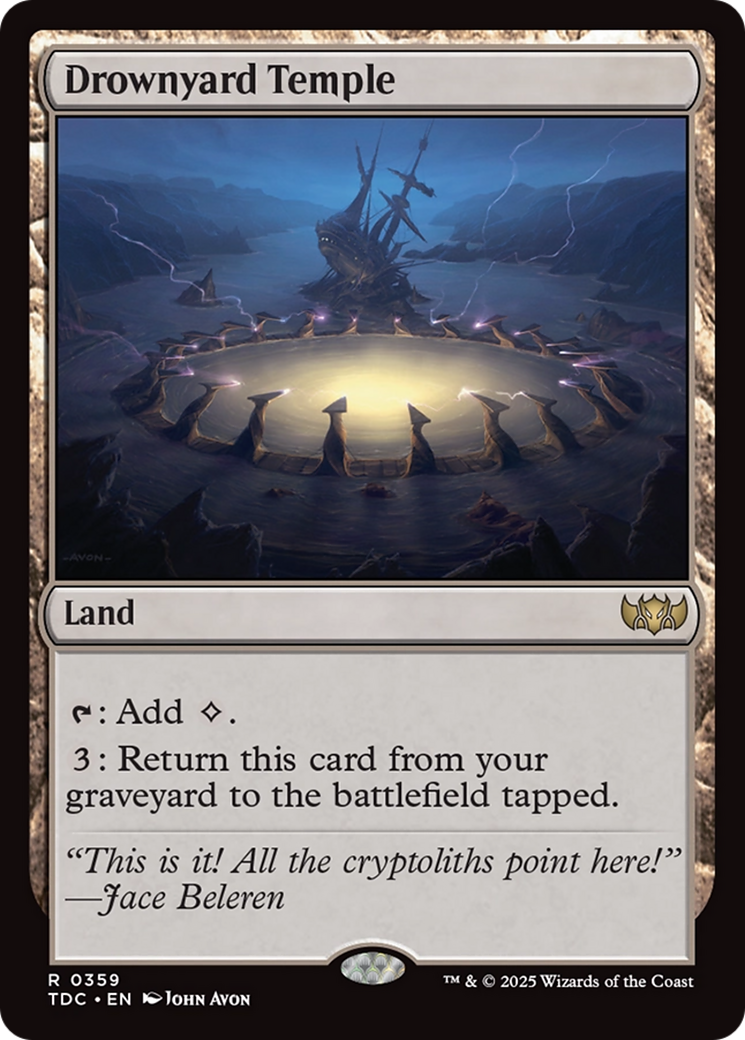 Drownyard Temple [Tarkir: Dragonstorm Commander] | Jomio and Rueliete's Cards and Comics