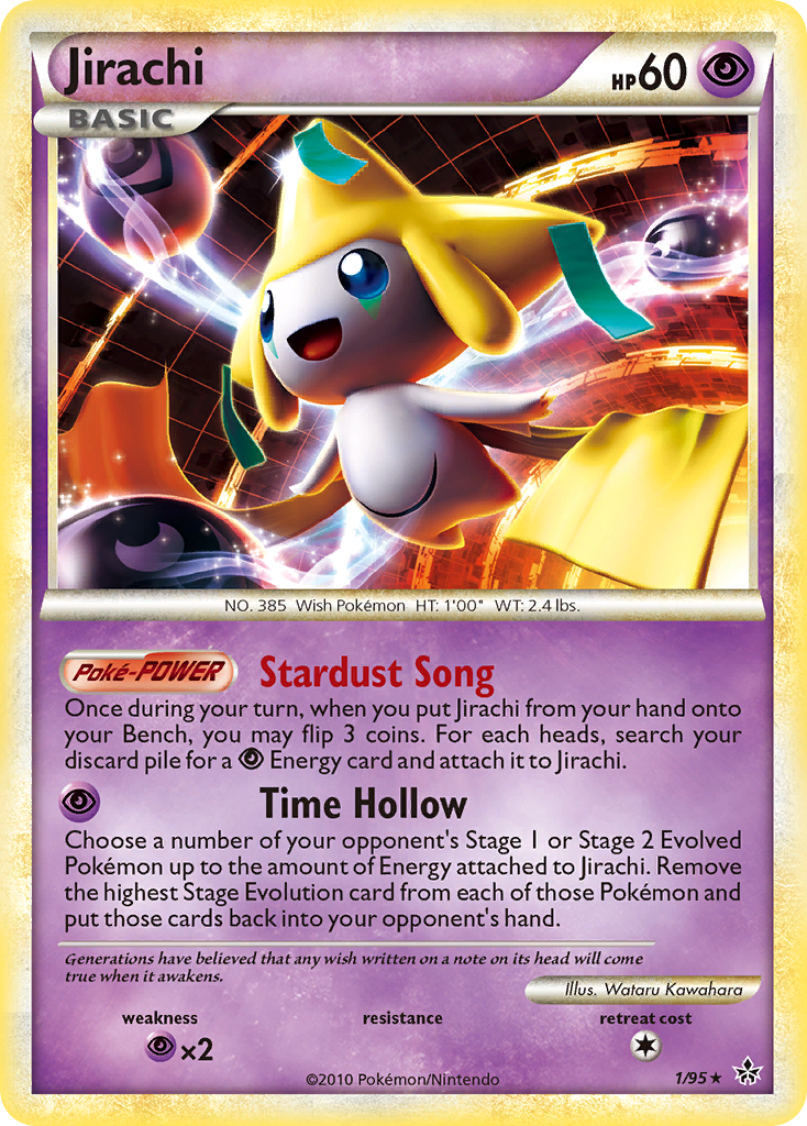 Jirachi (1/95) [HeartGold & SoulSilver: Unleashed] | Jomio and Rueliete's Cards and Comics