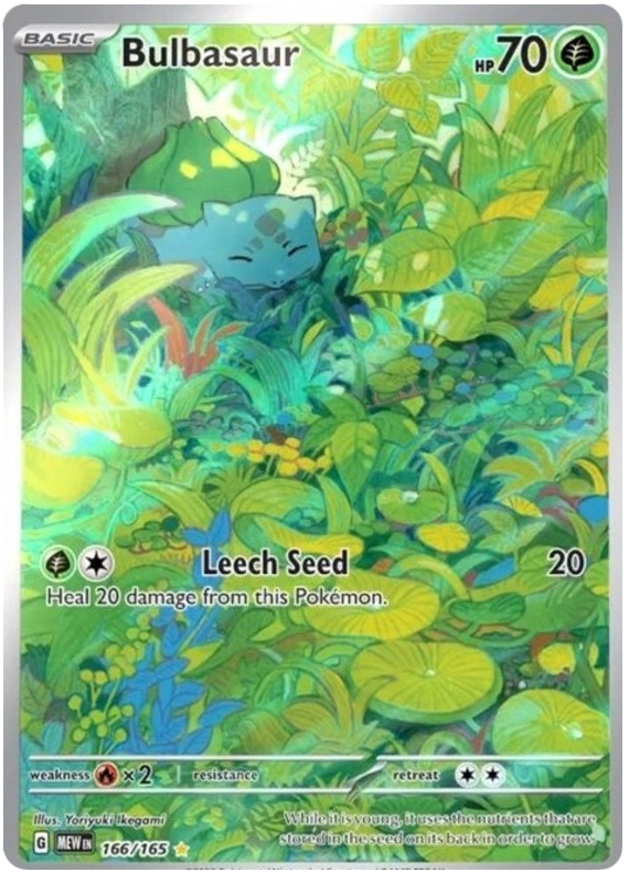 Bulbasaur (166/165) [Scarlet & Violet 151] | Jomio and Rueliete's Cards and Comics