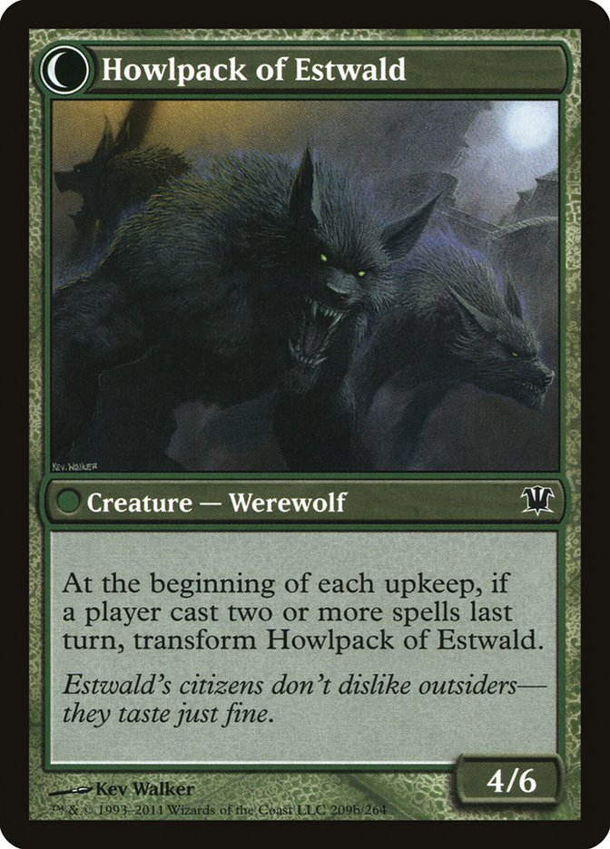 Villagers of Estwald // Howlpack of Estwald [Innistrad] | Jomio and Rueliete's Cards and Comics