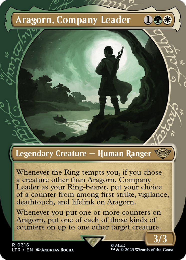 Aragorn, Company Leader (Showcase Ring Frame) [The Lord of the Rings: Tales of Middle-Earth] | Jomio and Rueliete's Cards and Comics