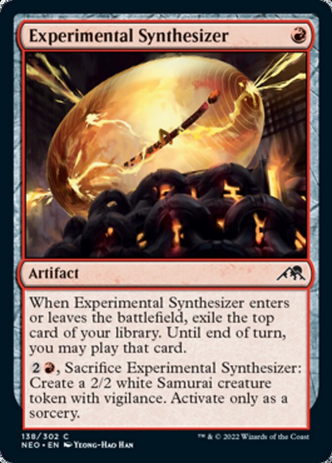 Experimental Synthesizer [Kamigawa: Neon Dynasty] | Jomio and Rueliete's Cards and Comics