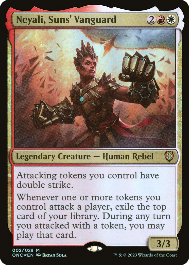 Neyali, Suns' Vanguard [Phyrexia: All Will Be One Commander] | Jomio and Rueliete's Cards and Comics