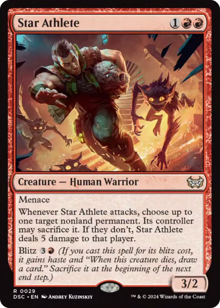 Star Athlete [Duskmourn: House of Horror Commander] | Jomio and Rueliete's Cards and Comics