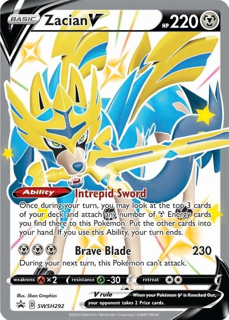 Zacian V (SWSH292) [Sword & Shield: Black Star Promos] | Jomio and Rueliete's Cards and Comics