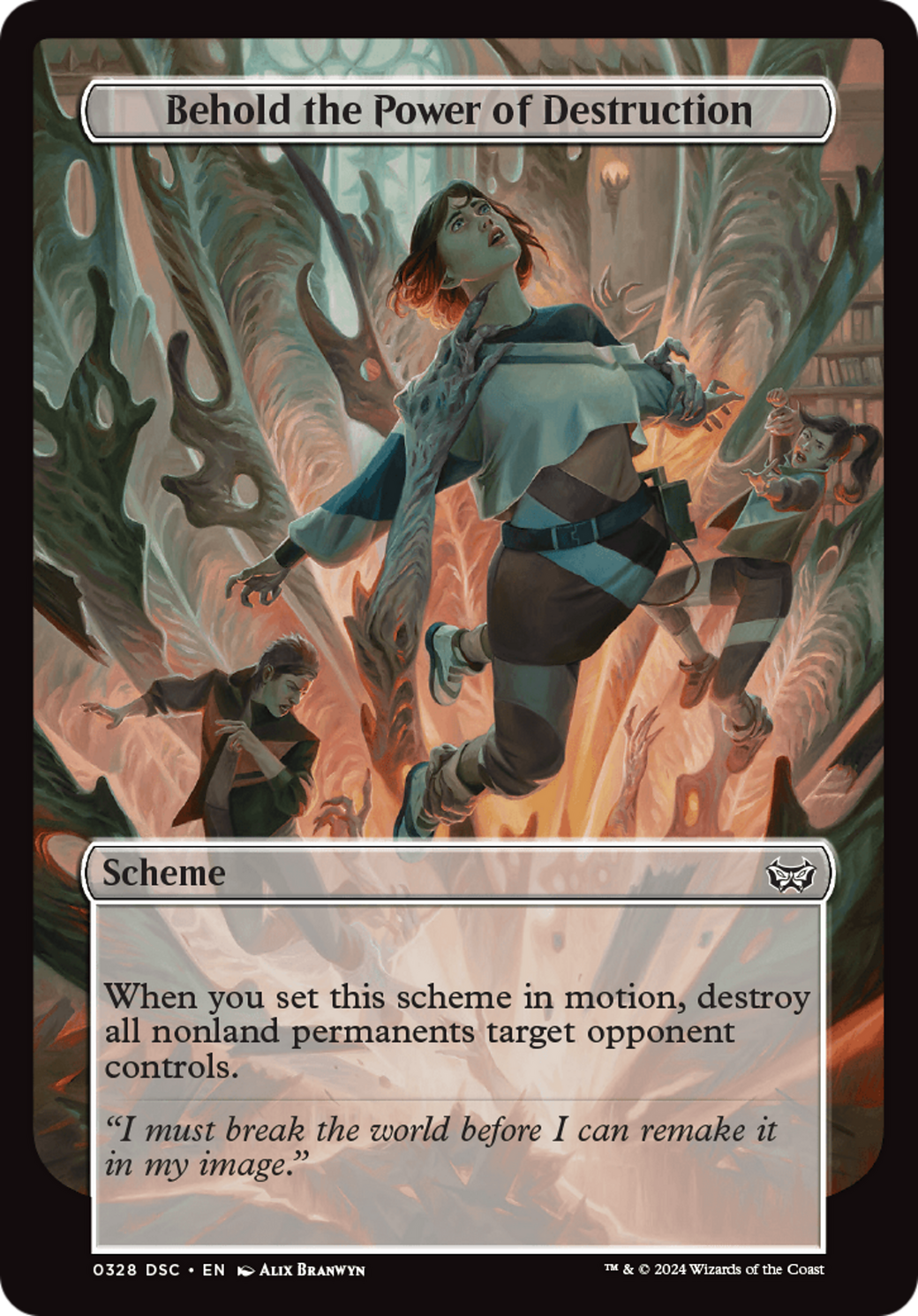 Behold the Power of Destruction (Full Art) [Duskmourn: Archenemy] | Jomio and Rueliete's Cards and Comics