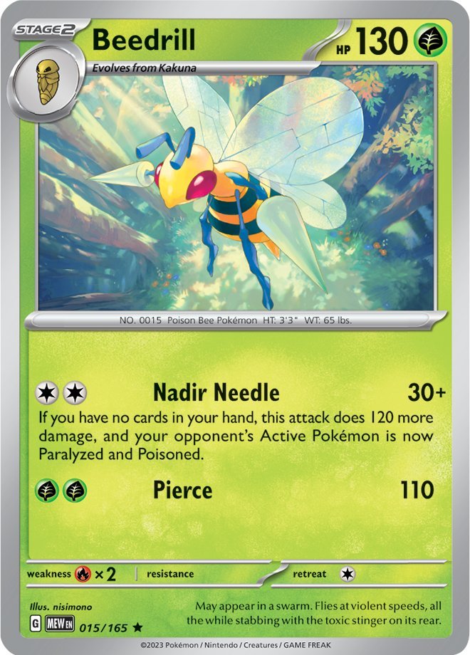 Beedrill (015/165) [Scarlet & Violet 151] | Jomio and Rueliete's Cards and Comics