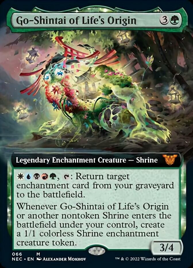 Go-Shintai of Life's Origin (Extended Art) [Kamigawa: Neon Dynasty Commander] | Jomio and Rueliete's Cards and Comics
