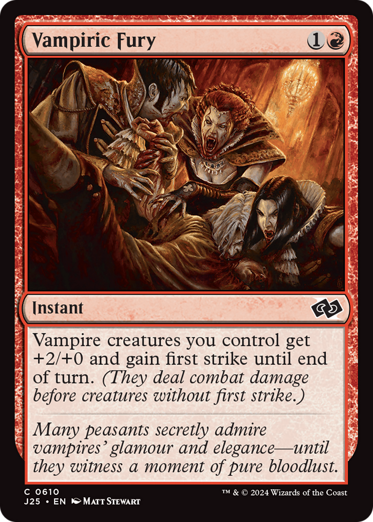Vampiric Fury [Foundations Jumpstart] | Jomio and Rueliete's Cards and Comics