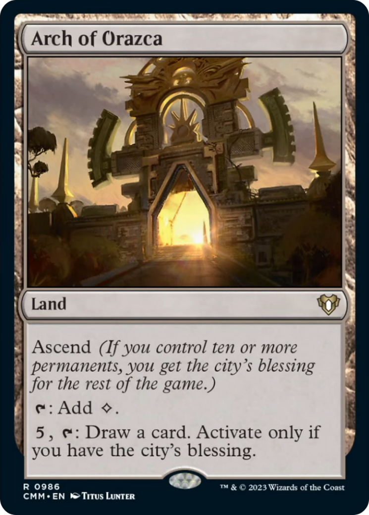 Arch of Orazca [Commander Masters] | Jomio and Rueliete's Cards and Comics