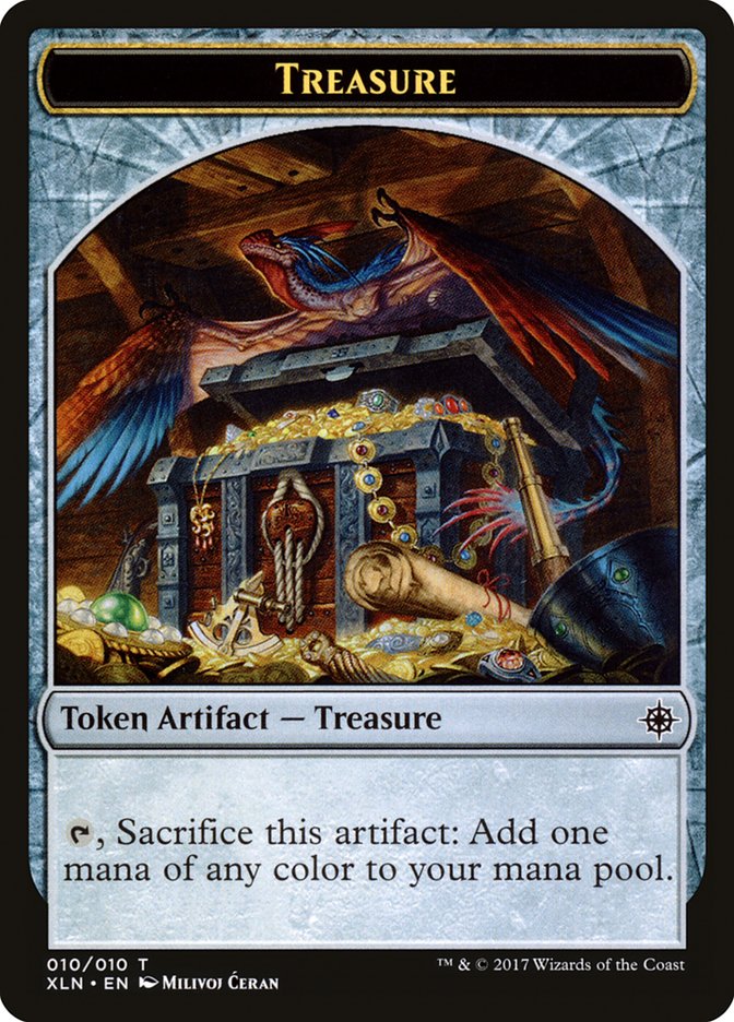 Treasure Token (010/010) [Ixalan Tokens] | Jomio and Rueliete's Cards and Comics