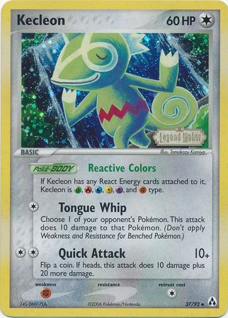 Kecleon (37/92) (Stamped) [EX: Legend Maker] | Jomio and Rueliete's Cards and Comics