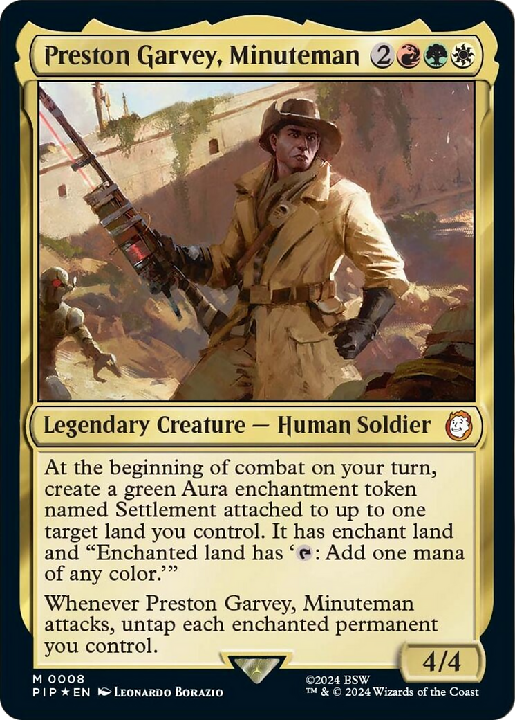 Preston Garvey, Minuteman [Fallout] | Jomio and Rueliete's Cards and Comics