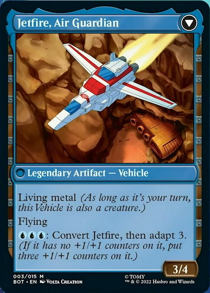 Jetfire, Ingenious Scientist // Jetfire, Air Guardian [Transformers] | Jomio and Rueliete's Cards and Comics