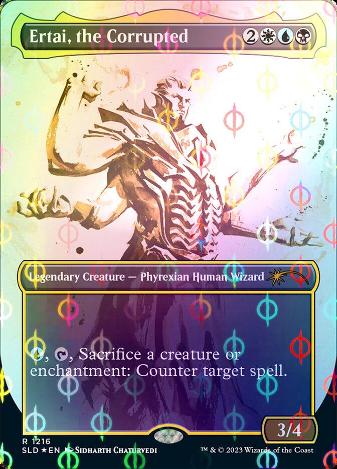 Ertai, the Corrupted (Borderless Ichor Step-and-Compleat Foil) [Secret Lair Drop Series] | Jomio and Rueliete's Cards and Comics