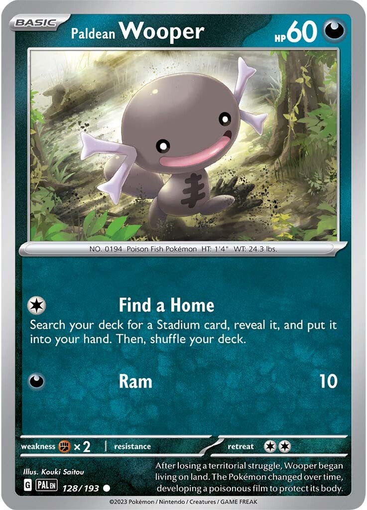 Paldean Wooper (128/193) [Scarlet & Violet: Paldea Evolved] | Jomio and Rueliete's Cards and Comics