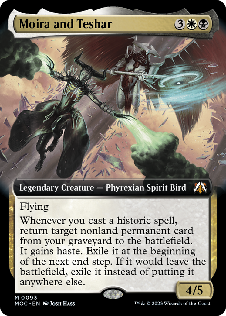Moira and Teshar (Extended Art) [March of the Machine Commander] | Jomio and Rueliete's Cards and Comics