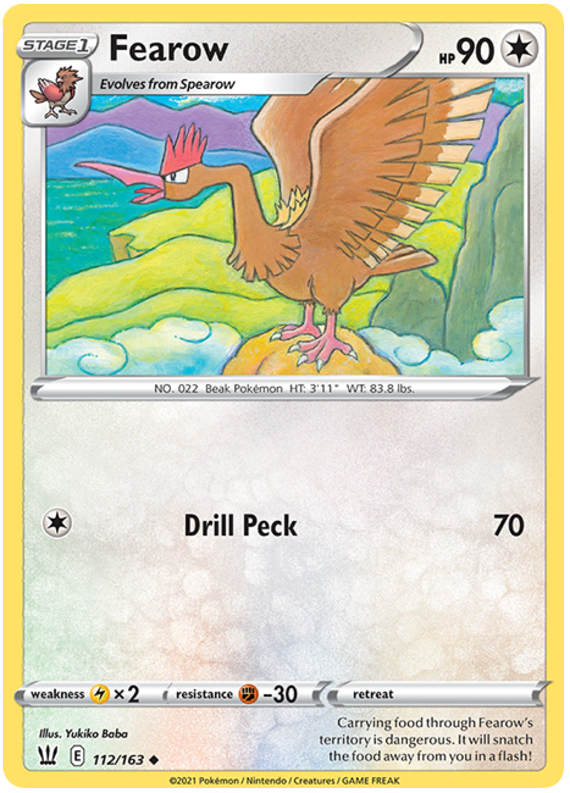 Fearow (112/163) [Sword & Shield: Battle Styles] | Jomio and Rueliete's Cards and Comics