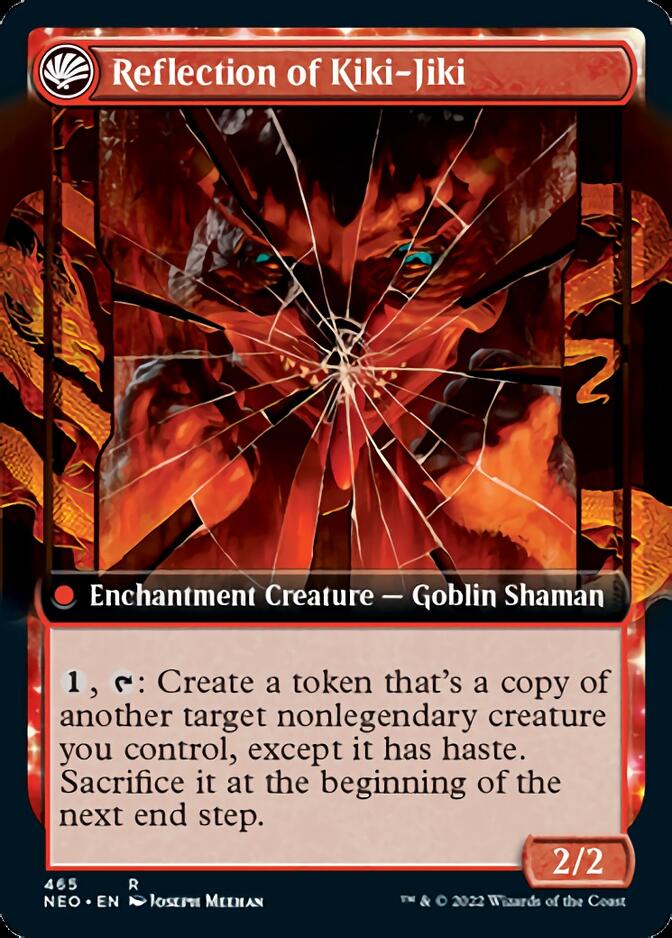 Fable of the Mirror-Breaker // Reflection of Kiki-Jiki (Extended Art) [Kamigawa: Neon Dynasty] | Jomio and Rueliete's Cards and Comics