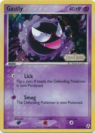 Gastly (52/92) (Stamped) [EX: Legend Maker] | Jomio and Rueliete's Cards and Comics