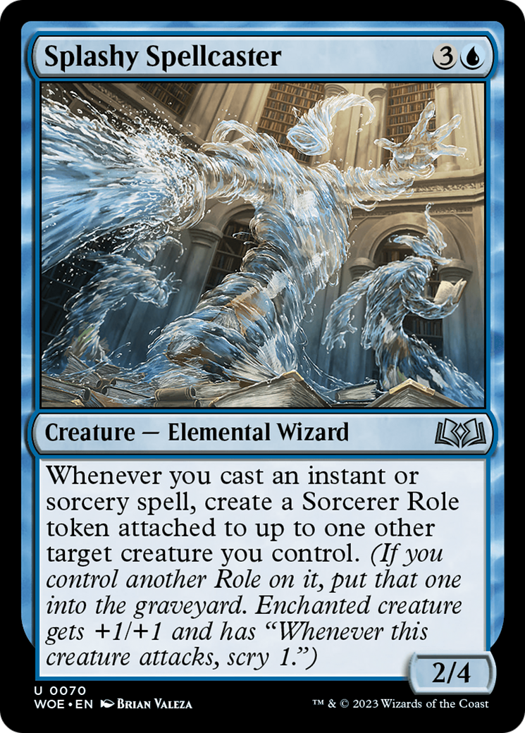 Splashy Spellcaster [Wilds of Eldraine] | Jomio and Rueliete's Cards and Comics