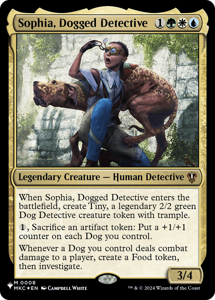 Sophia, Dogged Detective (MKC) [The List] | Jomio and Rueliete's Cards and Comics