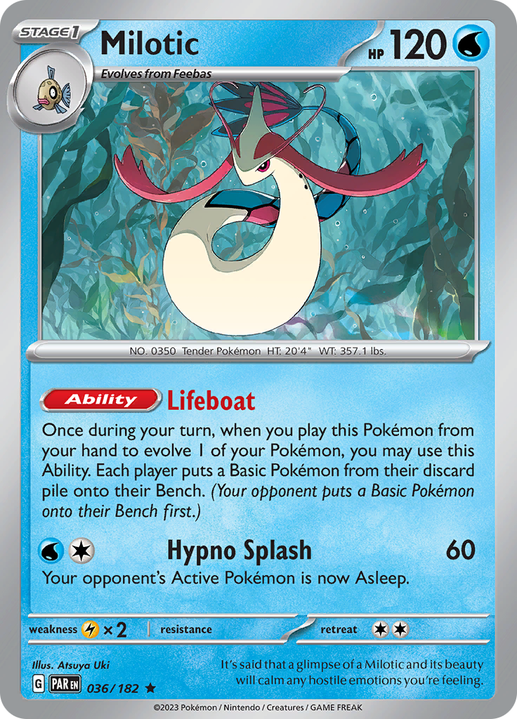 Milotic (036/182) [Scarlet & Violet: Paradox Rift] | Jomio and Rueliete's Cards and Comics