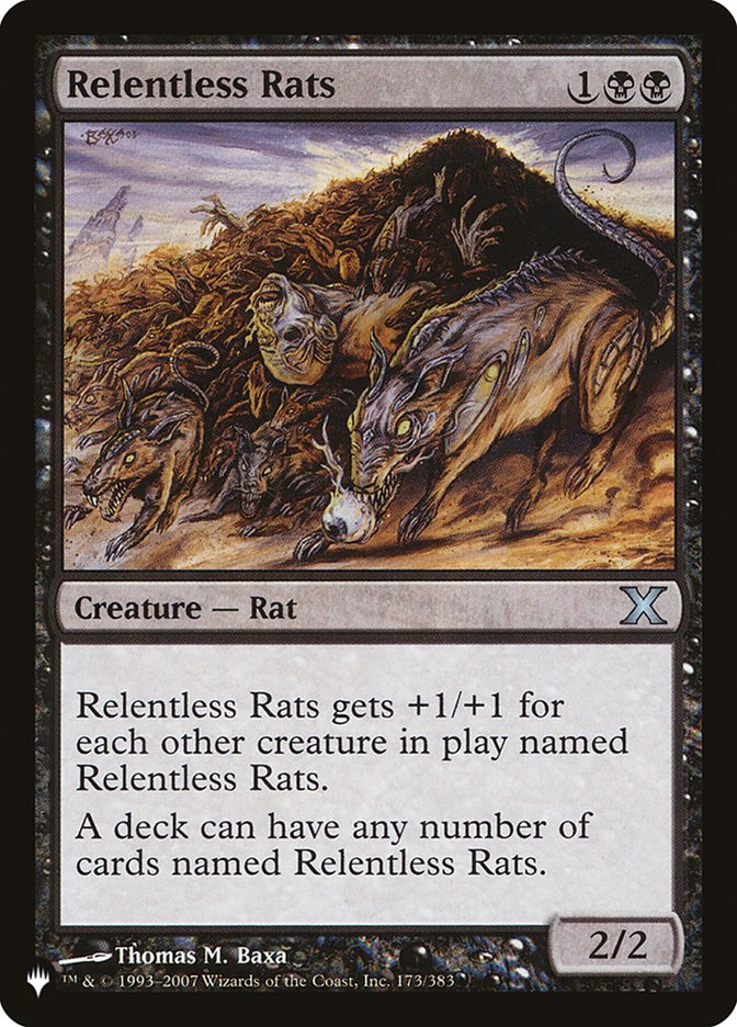 Relentless Rats [The List] | Jomio and Rueliete's Cards and Comics