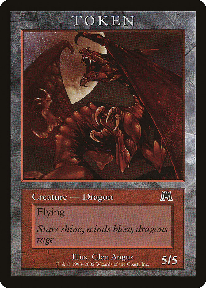 Dragon Token [Magic Player Rewards 2002] | Jomio and Rueliete's Cards and Comics