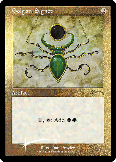 Golgari Signet (Retro) (Foil Etched) [Secret Lair Drop Series] | Jomio and Rueliete's Cards and Comics