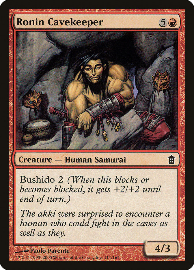 Ronin Cavekeeper [Saviors of Kamigawa] | Jomio and Rueliete's Cards and Comics