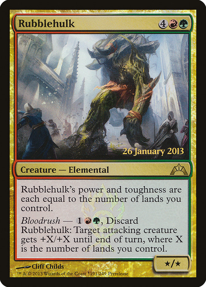 Rubblehulk [Gatecrash Prerelease Promos] | Jomio and Rueliete's Cards and Comics