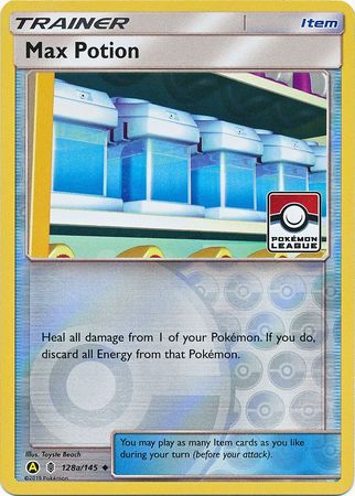 Max Potion (128a/145) (League Promo) [Sun & Moon: Guardians Rising] | Jomio and Rueliete's Cards and Comics