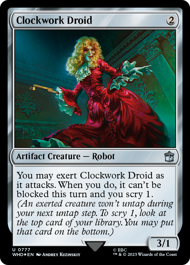 Clockwork Droid (Surge Foil) [Doctor Who] | Jomio and Rueliete's Cards and Comics