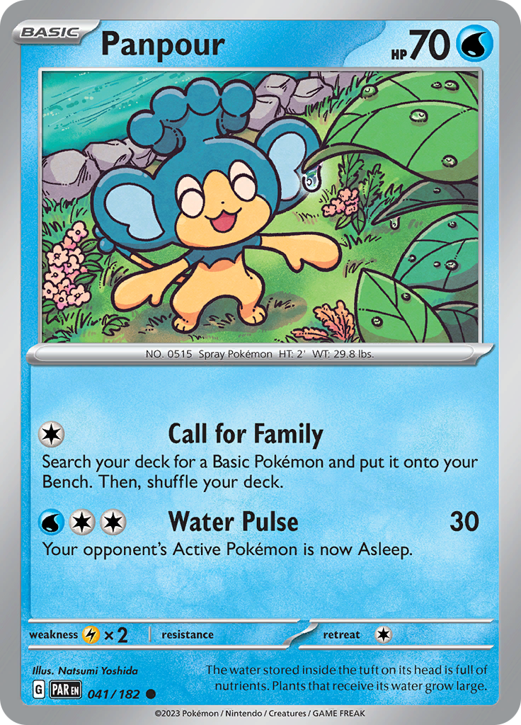 Panpour (041/182) [Scarlet & Violet: Paradox Rift] | Jomio and Rueliete's Cards and Comics