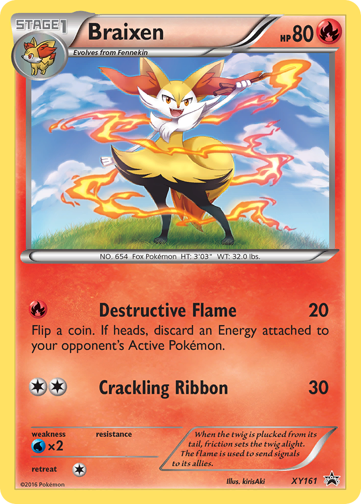 Braixen (XY161) [XY: Black Star Promos] | Jomio and Rueliete's Cards and Comics