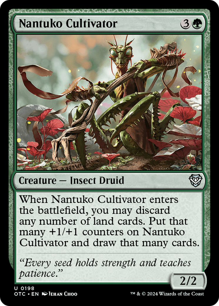 Nantuko Cultivator [Outlaws of Thunder Junction Commander] | Jomio and Rueliete's Cards and Comics