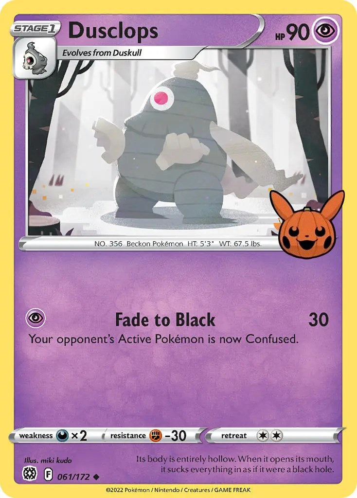 Dusclops (061/172) [Trick or Trade] | Jomio and Rueliete's Cards and Comics