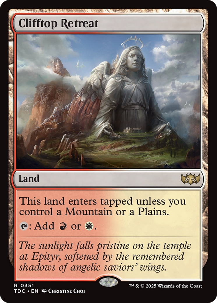Clifftop Retreat [Tarkir: Dragonstorm Commander] | Jomio and Rueliete's Cards and Comics