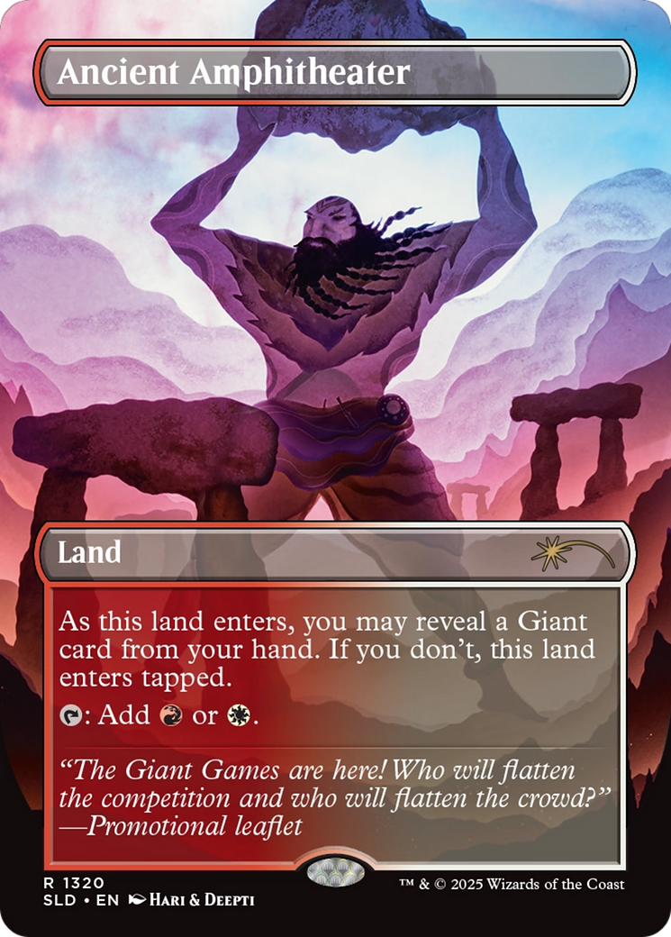 Ancient Amphitheater (Rainbow Foil) [Secret Lair Drop Series] | Jomio and Rueliete's Cards and Comics