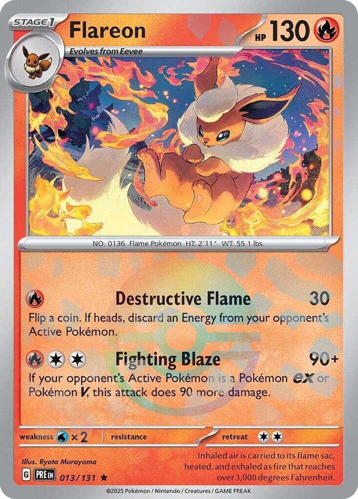 Flareon (013/131) (Poke Ball Pattern) [Scarlet & Violet: Prismatic Evolutions] | Jomio and Rueliete's Cards and Comics