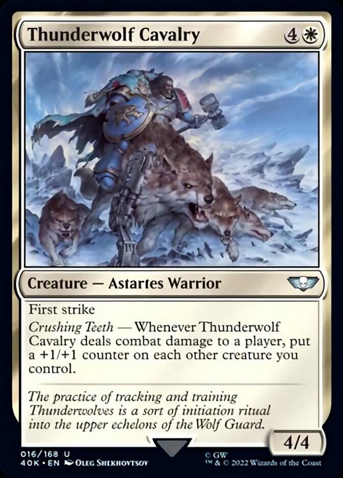 Thunderwolf Cavalry (Surge Foil) [Warhammer 40,000] | Jomio and Rueliete's Cards and Comics