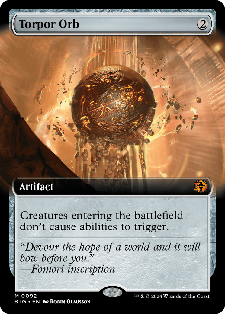 Torpor Orb (Extended Art) [Outlaws of Thunder Junction: The Big Score] | Jomio and Rueliete's Cards and Comics