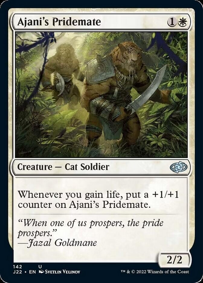 Ajani's Pridemate [Jumpstart 2022] | Jomio and Rueliete's Cards and Comics