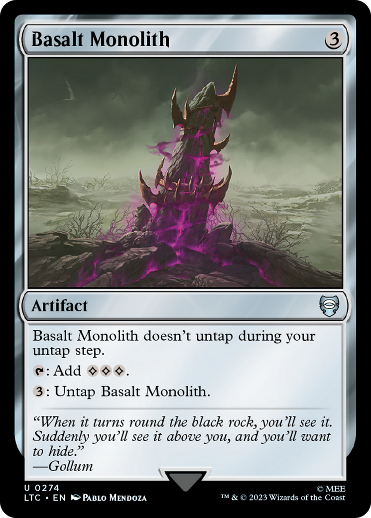 Basalt Monolith [The Lord of the Rings: Tales of Middle-Earth Commander] | Jomio and Rueliete's Cards and Comics