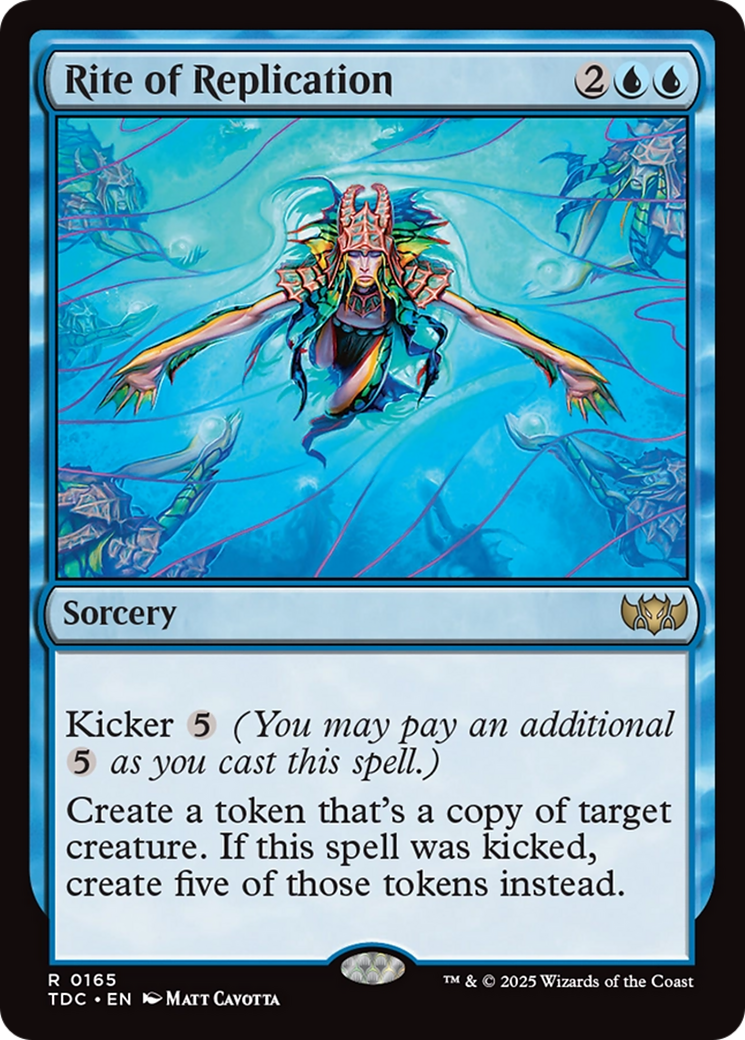 Rite of Replication [Tarkir: Dragonstorm Commander] | Jomio and Rueliete's Cards and Comics